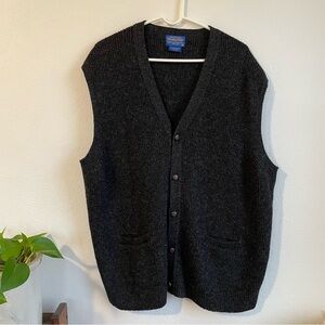 🌼PENDLETON Charcoal Shetland Wool Vest